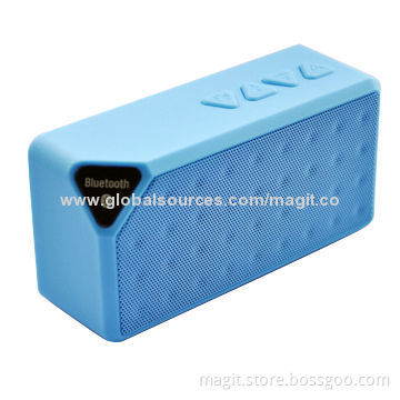 Bluetooth Stereo Wireless Portable Mini Brick Speaker Manufacturer with FCC/CE/BQB/RoHS Mark